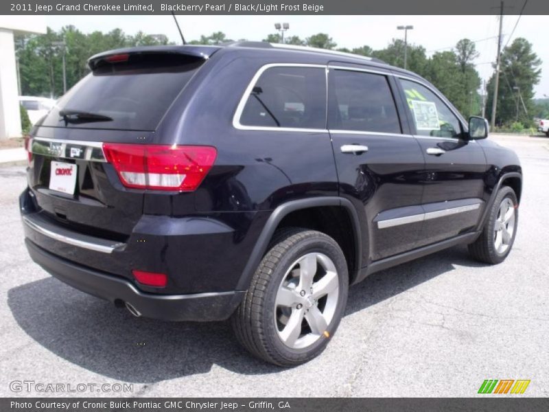 Blackberry Pearl / Black/Light Frost Beige 2011 Jeep Grand Cherokee Limited
