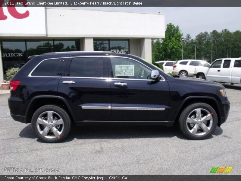 Blackberry Pearl / Black/Light Frost Beige 2011 Jeep Grand Cherokee Limited