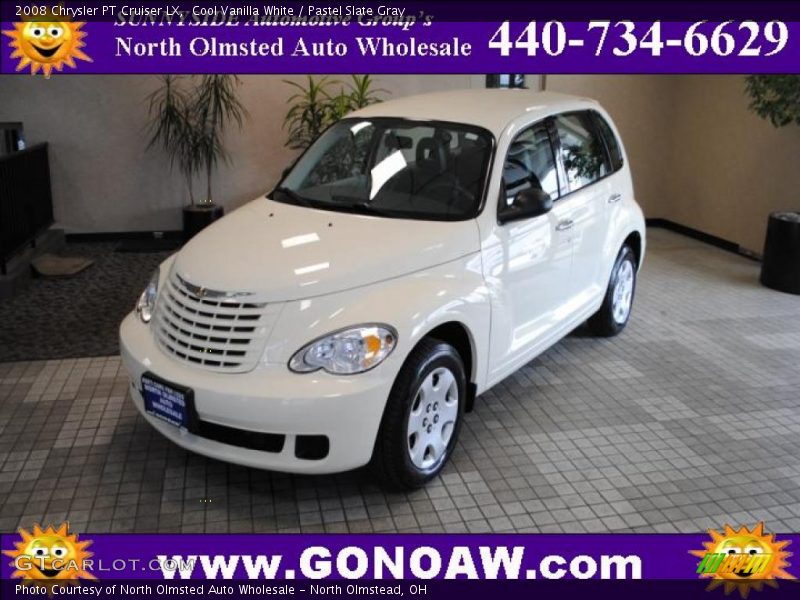 Cool Vanilla White / Pastel Slate Gray 2008 Chrysler PT Cruiser LX