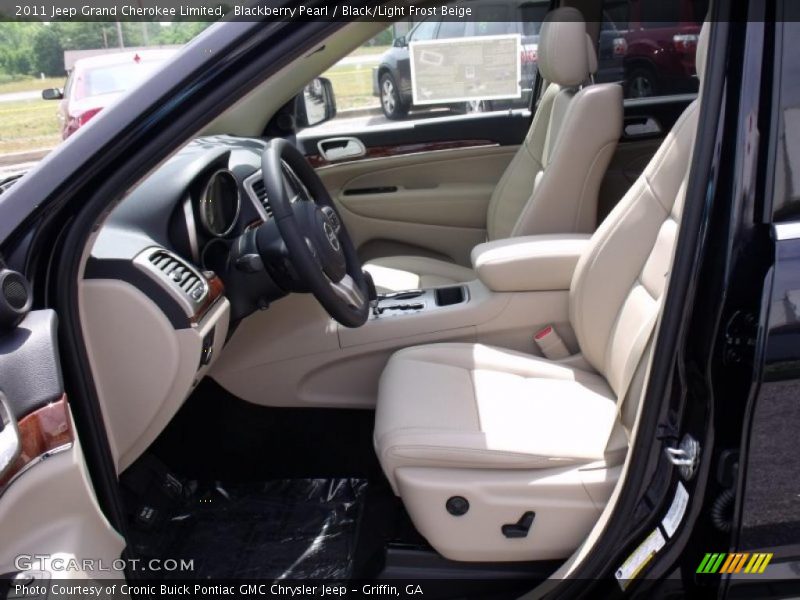 Blackberry Pearl / Black/Light Frost Beige 2011 Jeep Grand Cherokee Limited