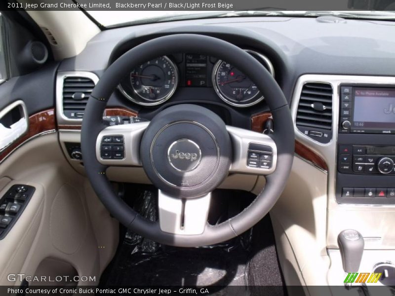 Blackberry Pearl / Black/Light Frost Beige 2011 Jeep Grand Cherokee Limited
