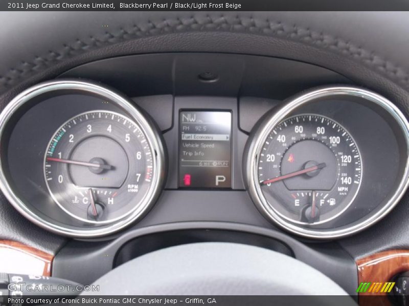 Blackberry Pearl / Black/Light Frost Beige 2011 Jeep Grand Cherokee Limited