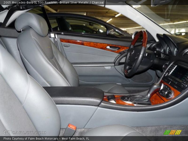 Brilliant Silver Metallic / Charcoal 2005 Mercedes-Benz SL 500 Roadster