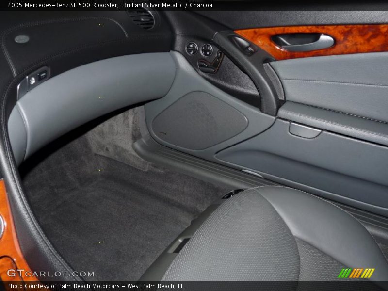 Brilliant Silver Metallic / Charcoal 2005 Mercedes-Benz SL 500 Roadster