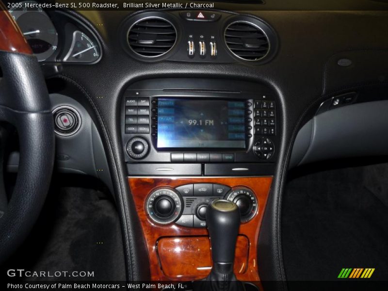 Brilliant Silver Metallic / Charcoal 2005 Mercedes-Benz SL 500 Roadster