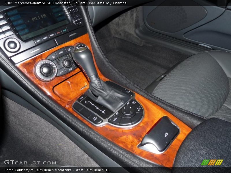 Brilliant Silver Metallic / Charcoal 2005 Mercedes-Benz SL 500 Roadster