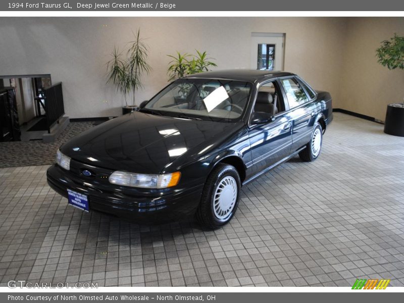 Deep Jewel Green Metallic / Beige 1994 Ford Taurus GL
