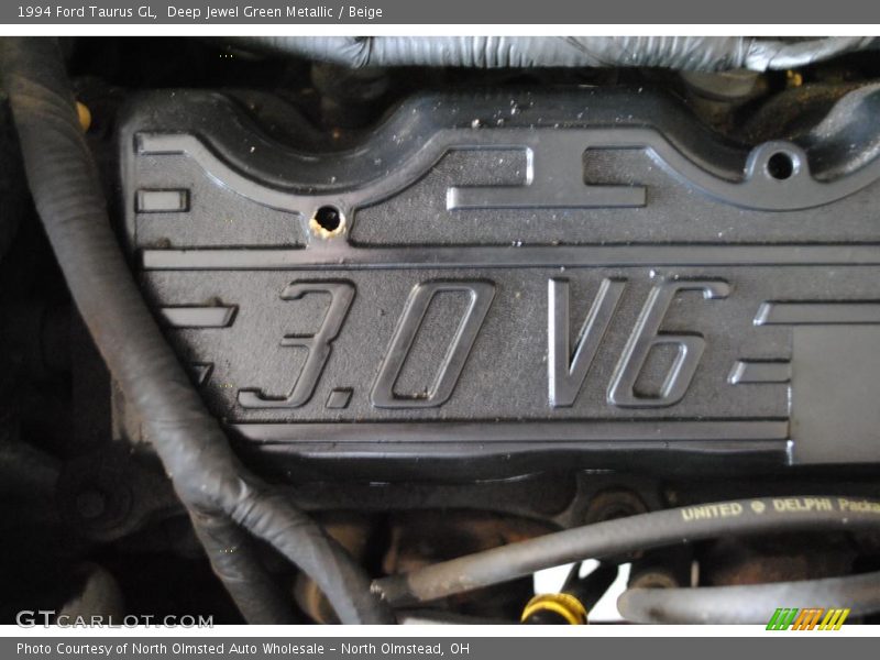 Deep Jewel Green Metallic / Beige 1994 Ford Taurus GL