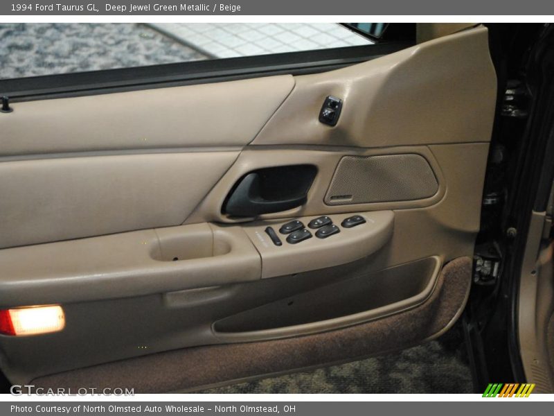 Deep Jewel Green Metallic / Beige 1994 Ford Taurus GL