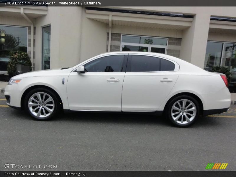 White Suede / Cashmere 2009 Lincoln MKS AWD Sedan