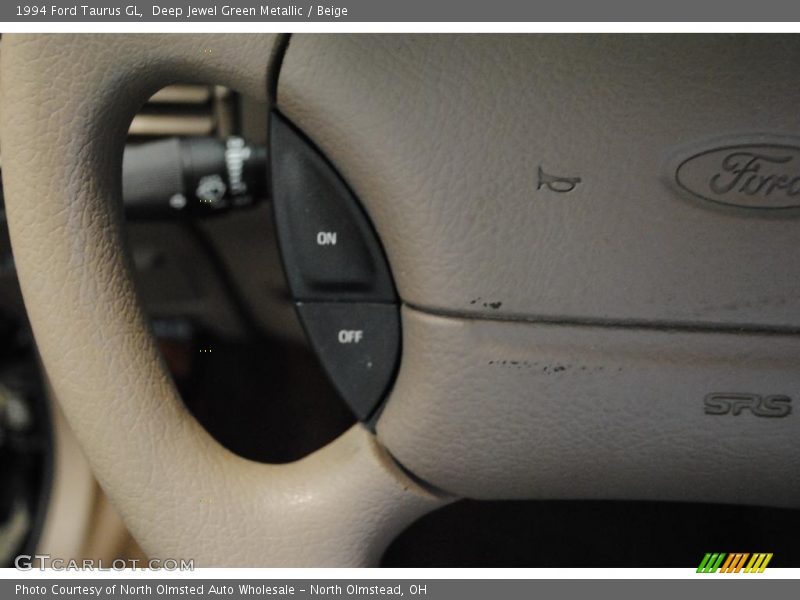 Deep Jewel Green Metallic / Beige 1994 Ford Taurus GL