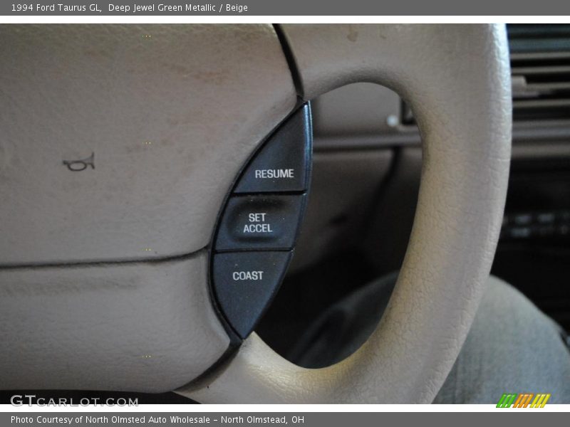 Deep Jewel Green Metallic / Beige 1994 Ford Taurus GL