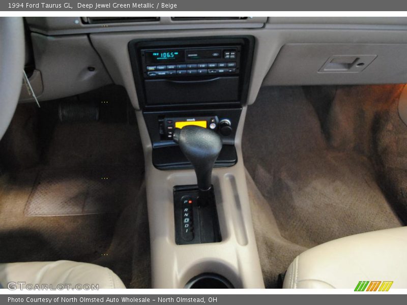 Deep Jewel Green Metallic / Beige 1994 Ford Taurus GL