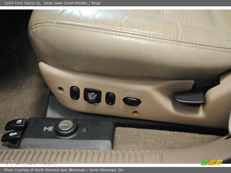 Deep Jewel Green Metallic / Beige 1994 Ford Taurus GL