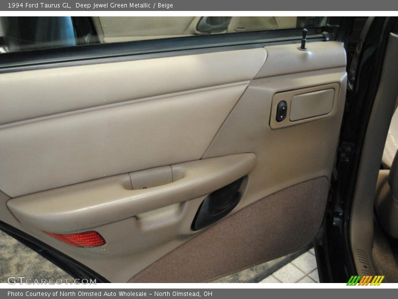 Deep Jewel Green Metallic / Beige 1994 Ford Taurus GL