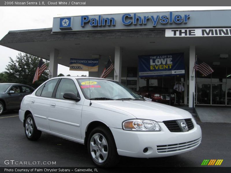 Cloud White / Charcoal 2006 Nissan Sentra 1.8