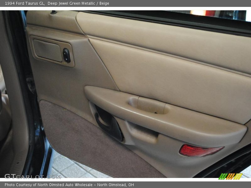 Deep Jewel Green Metallic / Beige 1994 Ford Taurus GL