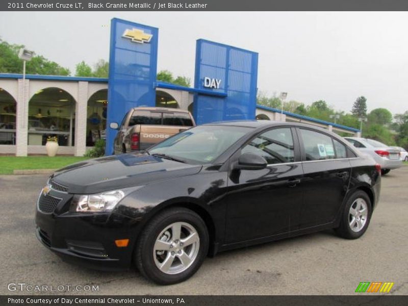 Black Granite Metallic / Jet Black Leather 2011 Chevrolet Cruze LT