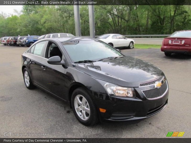 Black Granite Metallic / Jet Black Leather 2011 Chevrolet Cruze LT