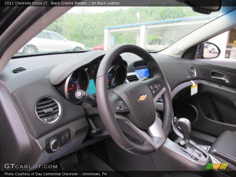 Black Granite Metallic / Jet Black Leather 2011 Chevrolet Cruze LT