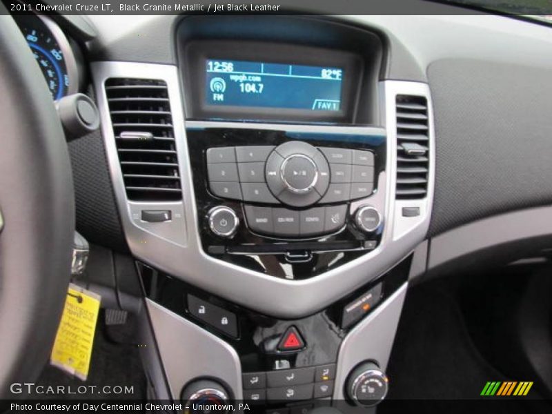 Black Granite Metallic / Jet Black Leather 2011 Chevrolet Cruze LT