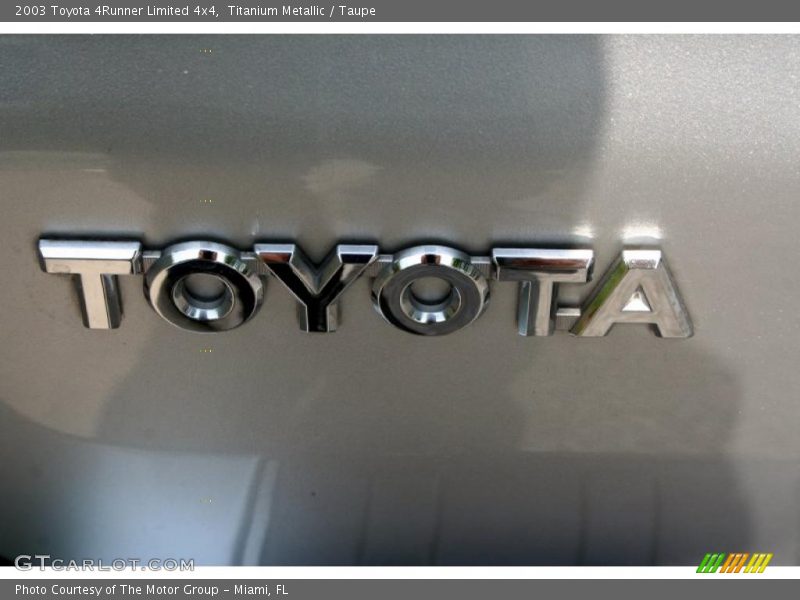 Titanium Metallic / Taupe 2003 Toyota 4Runner Limited 4x4