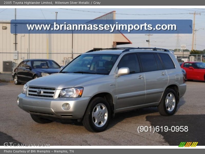 Millenium Silver Metallic / Gray 2005 Toyota Highlander Limited