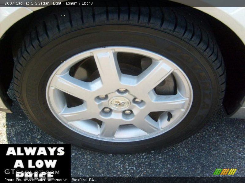 Light Platinum / Ebony 2007 Cadillac CTS Sedan