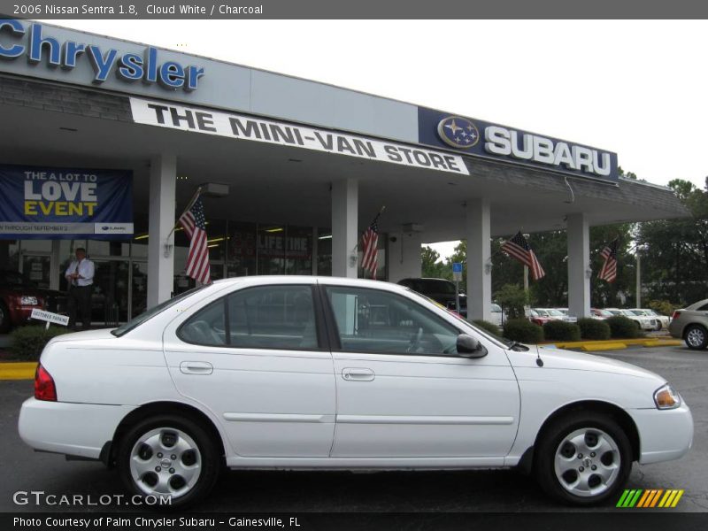 Cloud White / Charcoal 2006 Nissan Sentra 1.8
