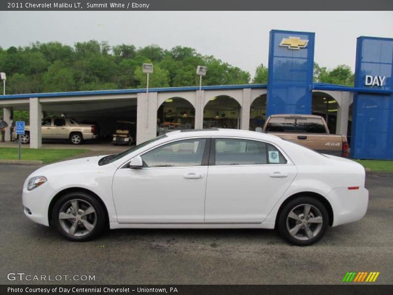 Summit White / Ebony 2011 Chevrolet Malibu LT