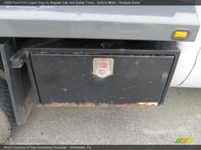Oxford White / Medium Stone 2008 Ford F350 Super Duty XL Regular Cab 4x4 Dump Truck