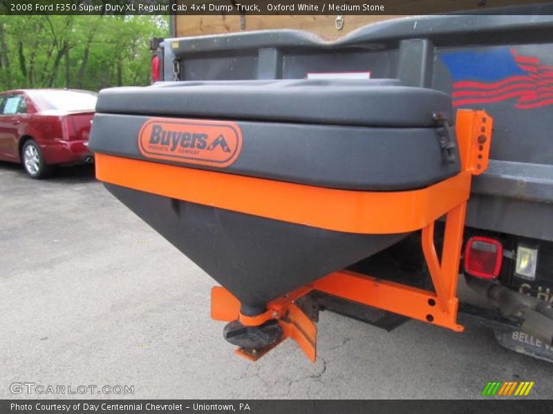 Oxford White / Medium Stone 2008 Ford F350 Super Duty XL Regular Cab 4x4 Dump Truck