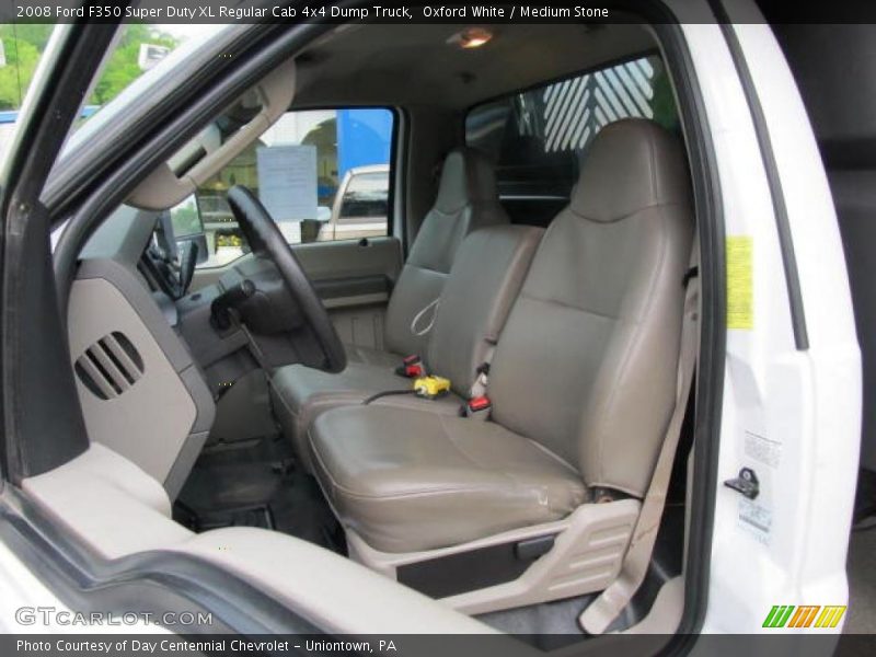  2008 F350 Super Duty XL Regular Cab 4x4 Dump Truck Medium Stone Interior