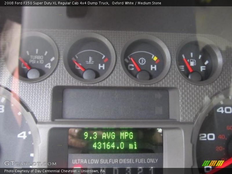  2008 F350 Super Duty XL Regular Cab 4x4 Dump Truck XL Regular Cab 4x4 Dump Truck Gauges