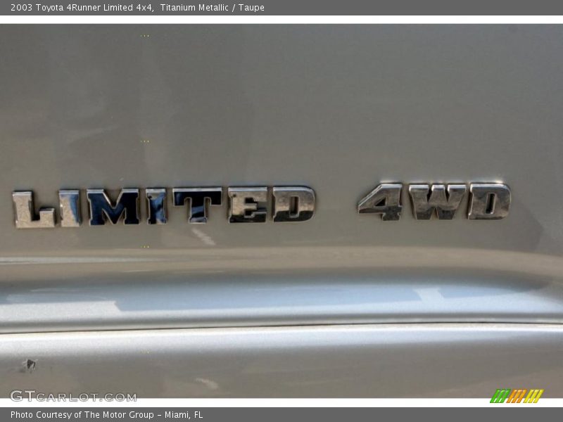 Titanium Metallic / Taupe 2003 Toyota 4Runner Limited 4x4
