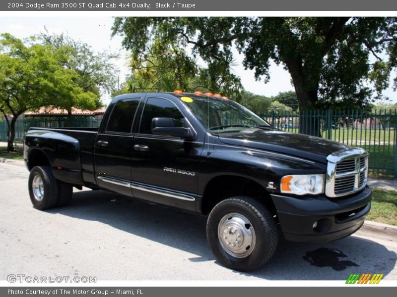 Black / Taupe 2004 Dodge Ram 3500 ST Quad Cab 4x4 Dually