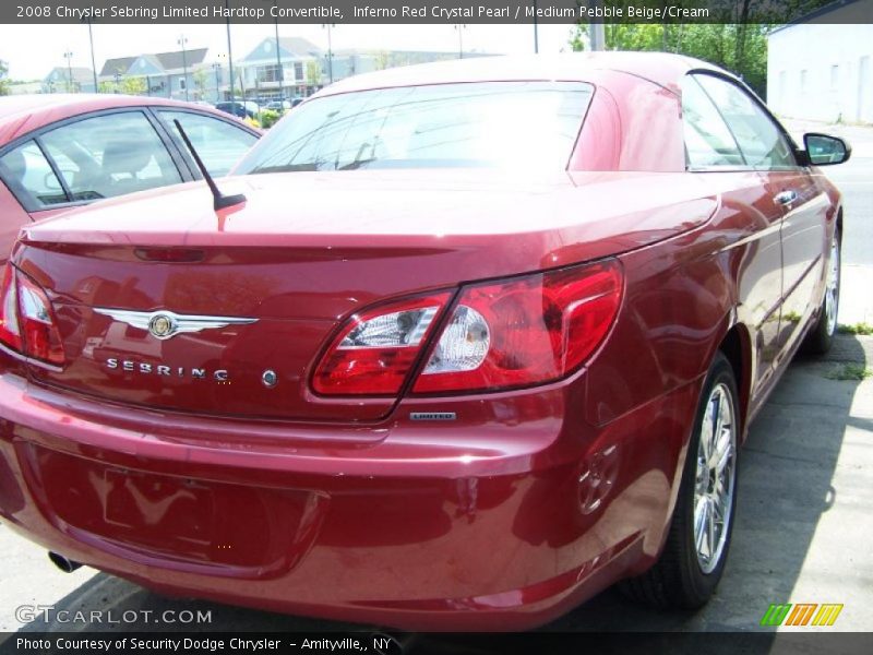 Inferno Red Crystal Pearl / Medium Pebble Beige/Cream 2008 Chrysler Sebring Limited Hardtop Convertible