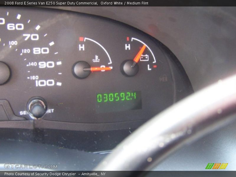 Oxford White / Medium Flint 2008 Ford E Series Van E250 Super Duty Commericial