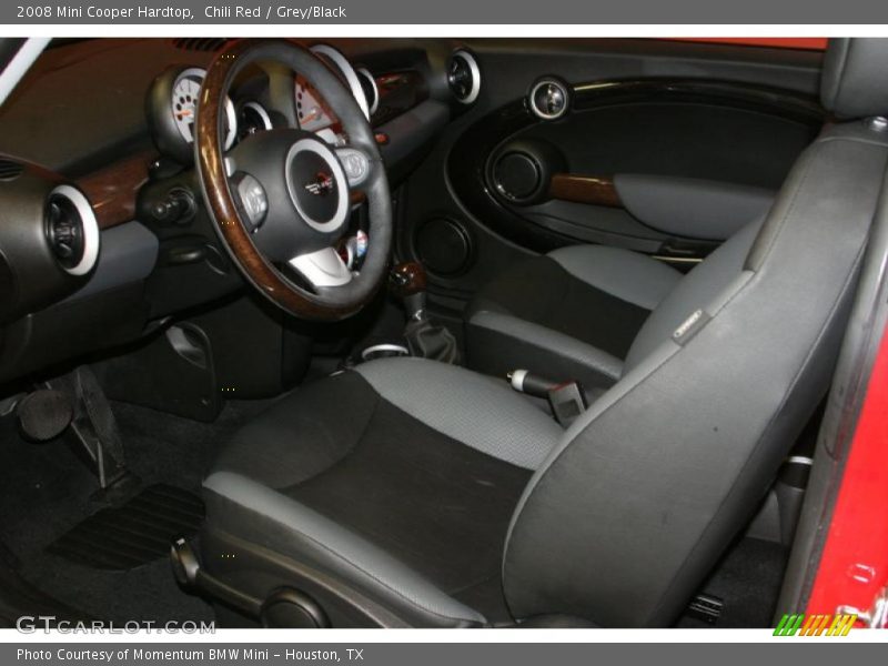 Chili Red / Grey/Black 2008 Mini Cooper Hardtop