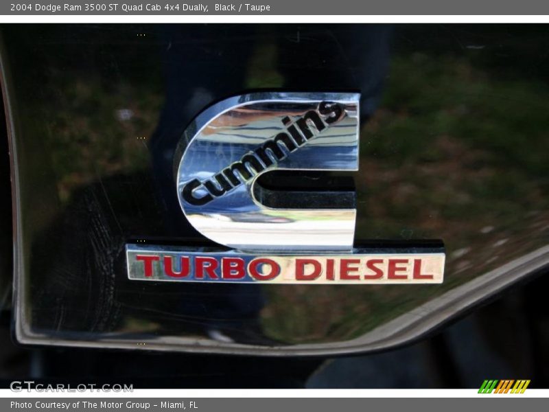 Black / Taupe 2004 Dodge Ram 3500 ST Quad Cab 4x4 Dually