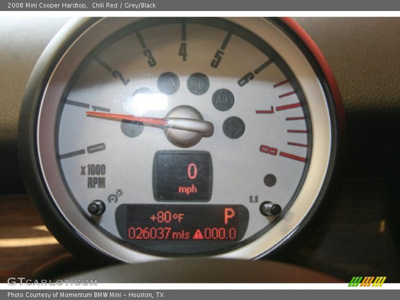Chili Red / Grey/Black 2008 Mini Cooper Hardtop