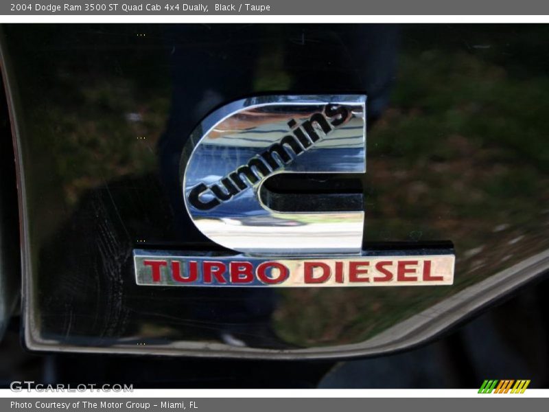 Black / Taupe 2004 Dodge Ram 3500 ST Quad Cab 4x4 Dually