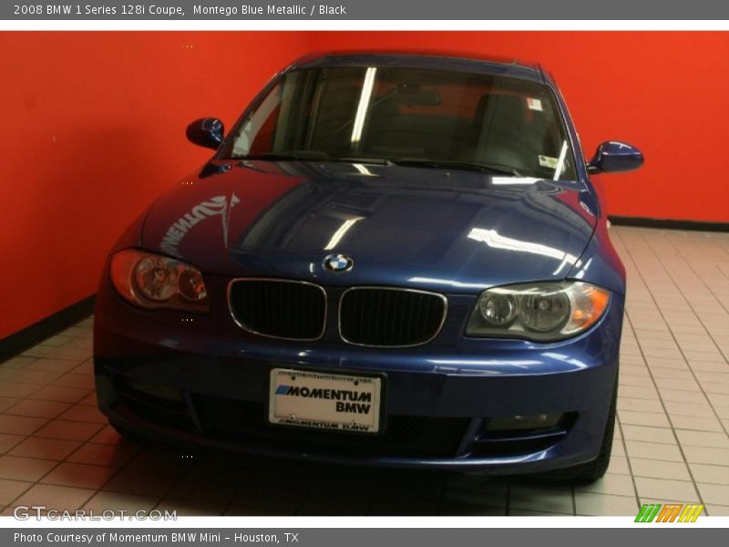 Montego Blue Metallic / Black 2008 BMW 1 Series 128i Coupe