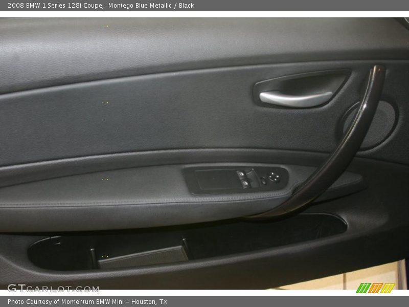 Montego Blue Metallic / Black 2008 BMW 1 Series 128i Coupe