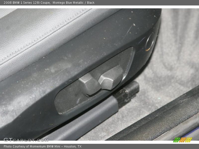 Montego Blue Metallic / Black 2008 BMW 1 Series 128i Coupe
