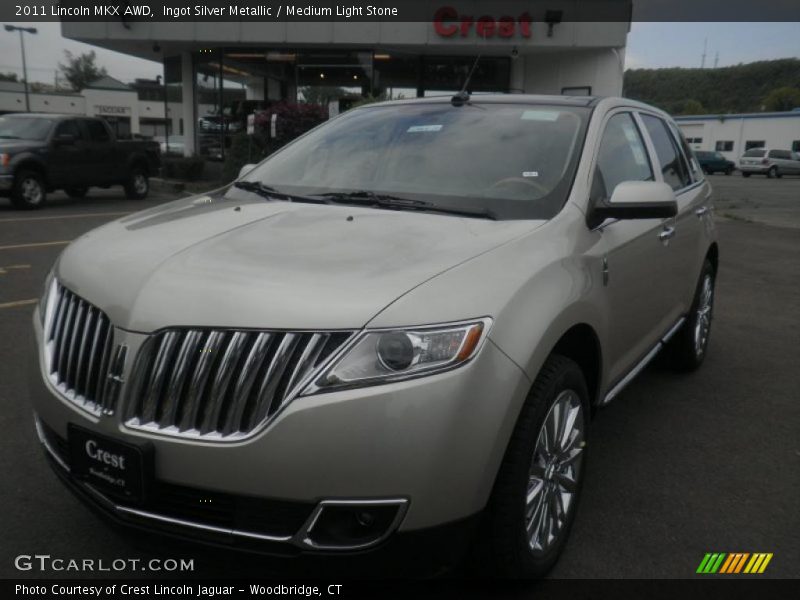 Ingot Silver Metallic / Medium Light Stone 2011 Lincoln MKX AWD