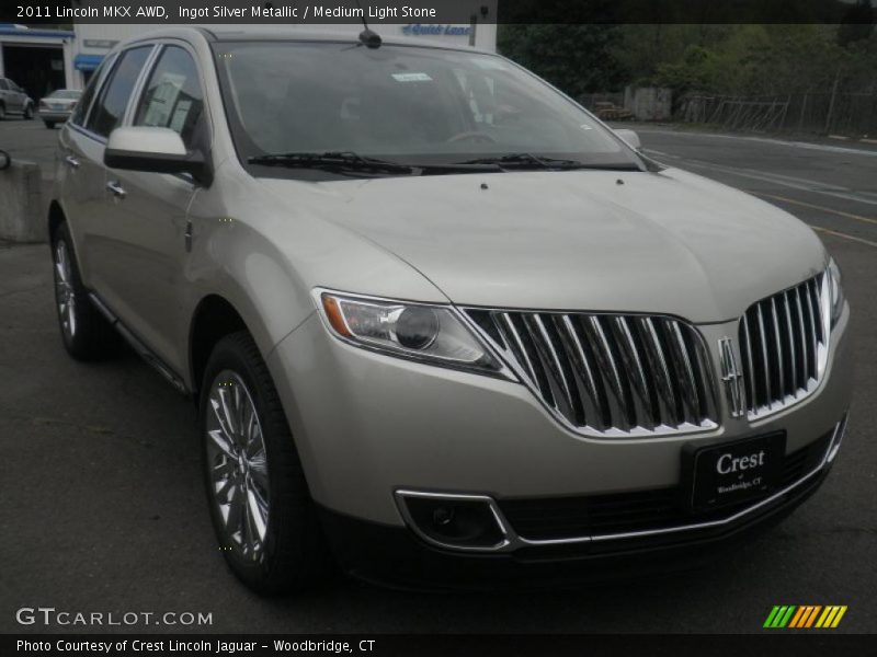 Ingot Silver Metallic / Medium Light Stone 2011 Lincoln MKX AWD