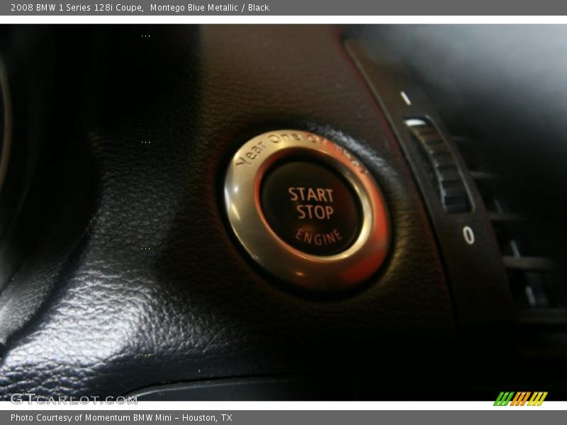 Montego Blue Metallic / Black 2008 BMW 1 Series 128i Coupe
