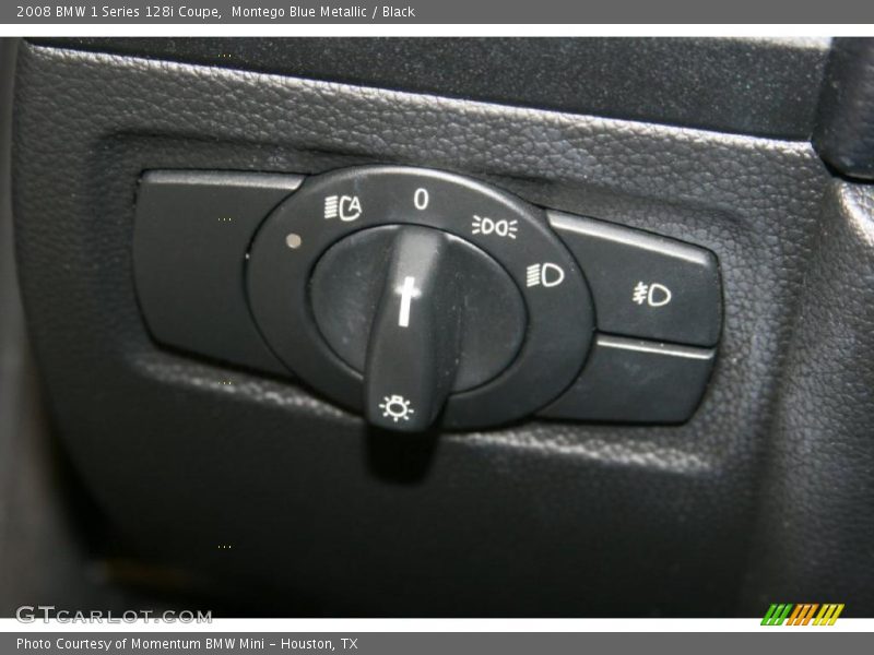 Montego Blue Metallic / Black 2008 BMW 1 Series 128i Coupe
