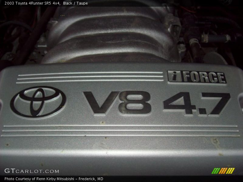 Black / Taupe 2003 Toyota 4Runner SR5 4x4